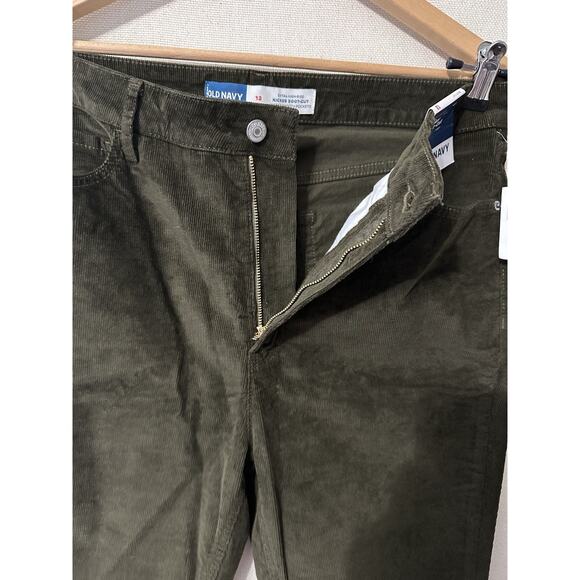 Old Navy Extra High Rise Kicker Boot-cut Corduroy Pants Women's Sz 12 Brown NWT - Picture 6 of 13